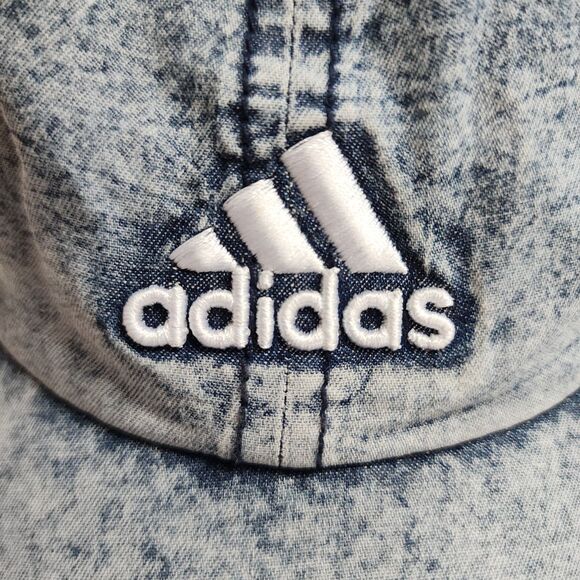Adidas Denim Acid Wash Cotton Aeroready Cap Hat - Picture 3 of 8